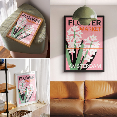 Grafika na ścianę Kwiatowy plakat