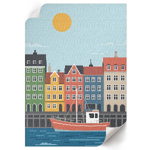 Plakat premium Miasteczko portowe