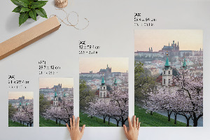 Dekoracyjny plakat ścienny Wiosenne miasto