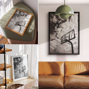 Grafika na ścianę Koszykówka