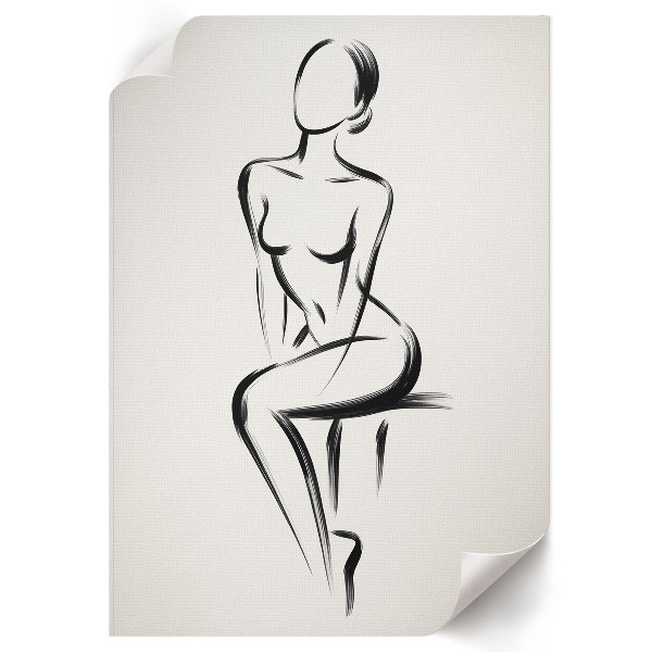 Wydruk na płótnie Subtelna sylwetka
