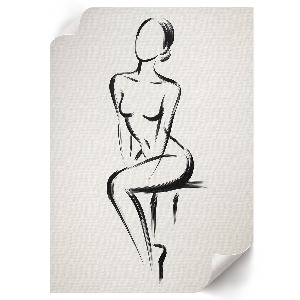 Wydruk na płótnie Subtelna sylwetka