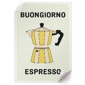 Plakat premium Kawa włoska