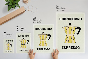 Plakat premium Kawa włoska