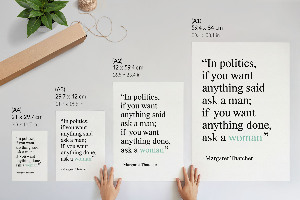 Dekoracyjny plakat ścienny Mocny cytat