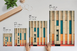 Grafika na ścianę Kolorowa architektura