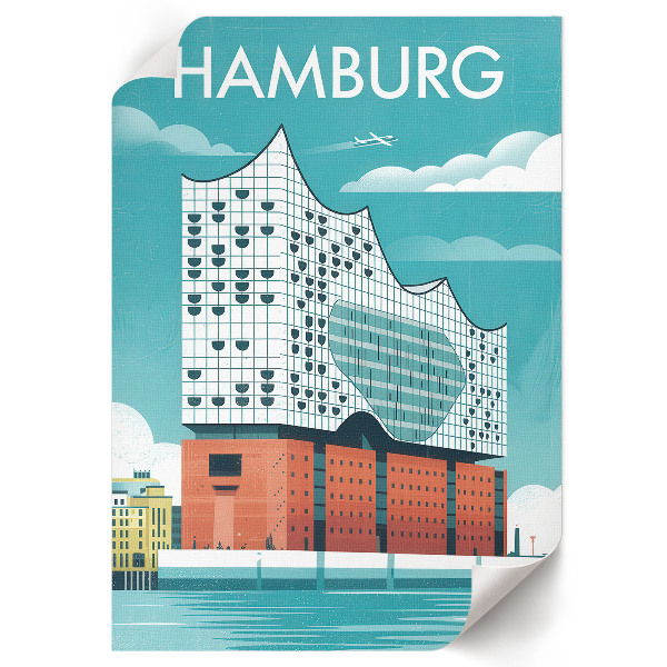 Wydruk na płótnie Hamburg ilustracja