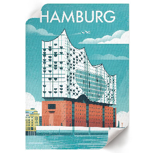 Wydruk na płótnie Hamburg ilustracja