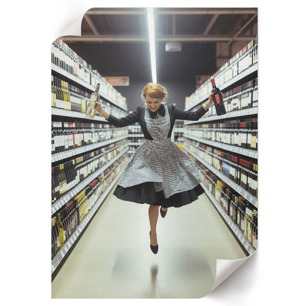 Grafika na ścianę Retro radość