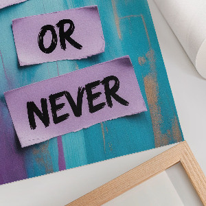Wydruk na płótnie Now or never