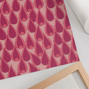 Wydruk na płótnie Różowe krople