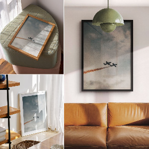 Plakat premium Powietrzna akrobacja