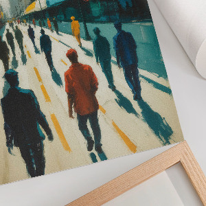 Plakat premium Miejski tłum