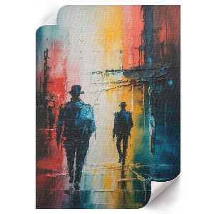 Grafika na ścianę Miasto nocą