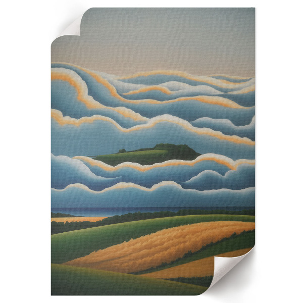 Grafika na ścianę Pastelowy pejzaż