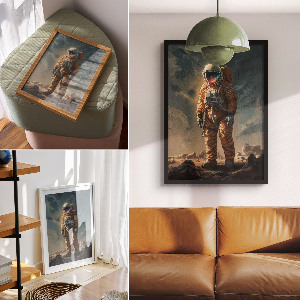 Wydruk na płótnie Kosmiczna podróż