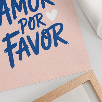 Dekoracyjny plakat ścienny More amor por favor