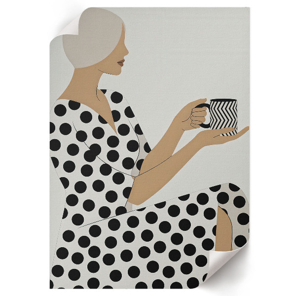 Grafika na ścianę Stylowa kobieta