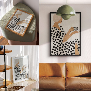 Grafika na ścianę Stylowa kobieta