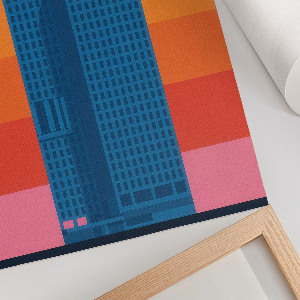 Plakat premium Miasto abstrakcja