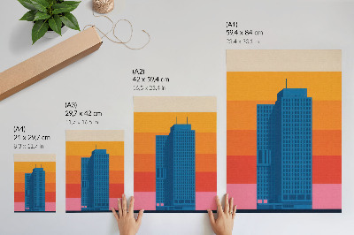 Plakat premium Miasto abstrakcja