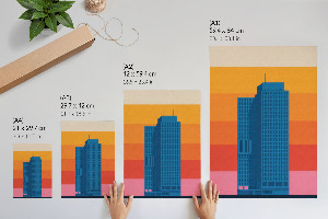 Plakat premium Miasto abstrakcja