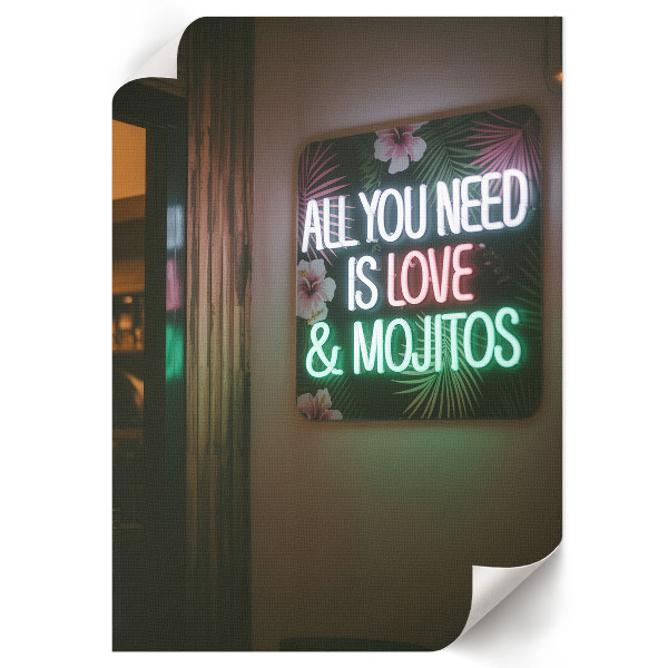 Grafika na ścianę Neon Mojitos