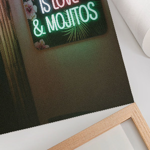 Grafika na ścianę Neon Mojitos