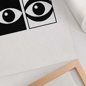 Wydruk na płótnie Kontrastowe oczy