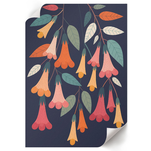 Grafika na ścianę Kwiatowy wzór