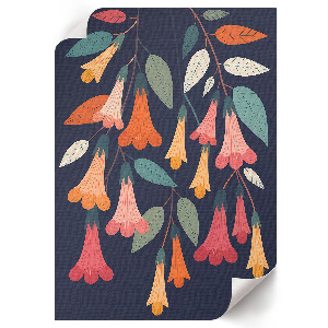 Grafika na ścianę Kwiatowy wzór