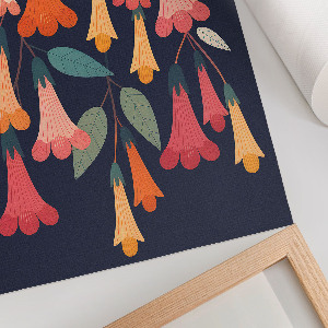 Grafika na ścianę Kwiatowy wzór