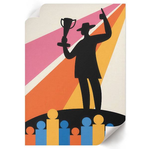 Wydruk na płótnie Zwycięstwo ilustracja