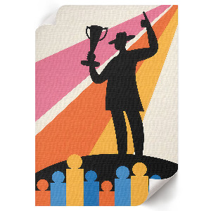 Wydruk na płótnie Zwycięstwo ilustracja