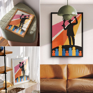 Wydruk na płótnie Zwycięstwo ilustracja