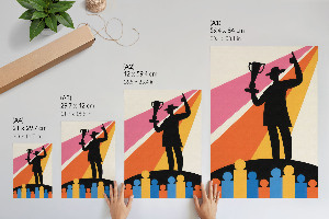 Wydruk na płótnie Zwycięstwo ilustracja