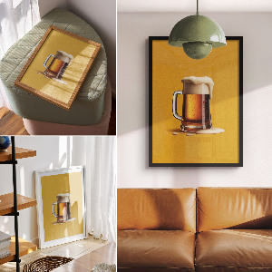 Plakat premium Kufel piwa