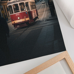 Dekoracyjny plakat ścienny Miasto tramwaj