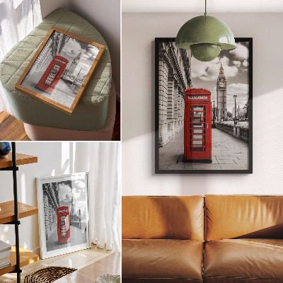 Grafika na ścianę Londyńska budka
