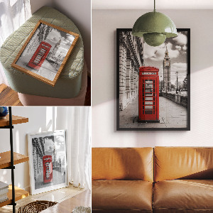 Grafika na ścianę Londyńska budka