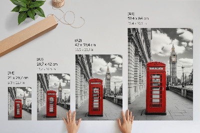 Grafika na ścianę Londyńska budka