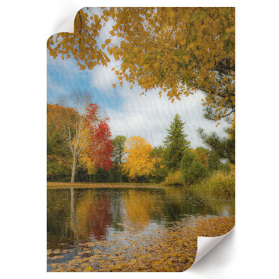 Plakat premium Jesienne jezioro