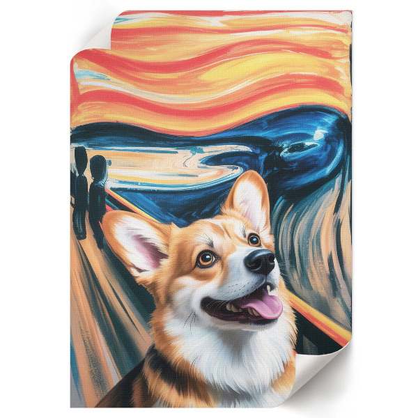 Dekoracyjny plakat ścienny Krzyk i pies