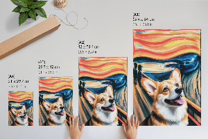 Dekoracyjny plakat ścienny Krzyk i pies