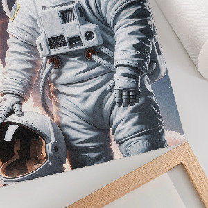 Grafika na ścianę z motywem psa astronauty