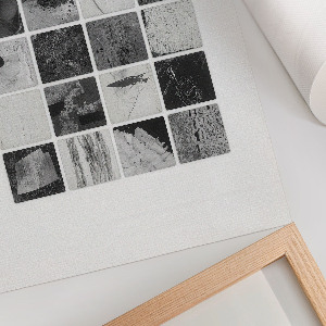 Plakat premium Czarno-biała mozaika