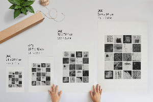 Plakat premium Czarno-biała mozaika