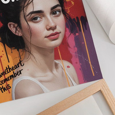 Grafika na ścianę Motywacyjny portret