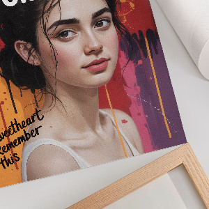 Grafika na ścianę Motywacyjny portret