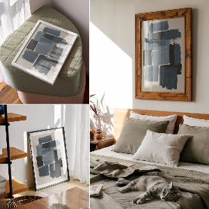 Plakat premium Kontrast pędzla